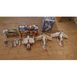 Star wars figures and vehicles