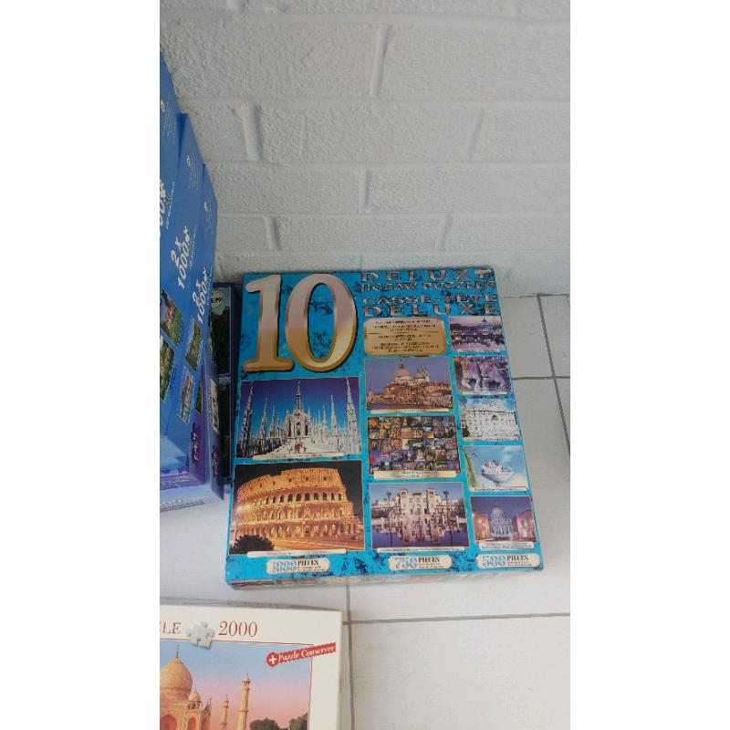 Jigsaw puzzles 10 puzzles in one box pick up only