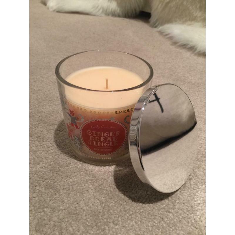 Brand new ginger bread jingle scented candle stocking filler christmas gift