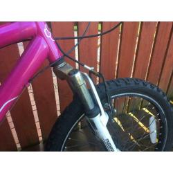 Muddy fox Havana girls pink bike.