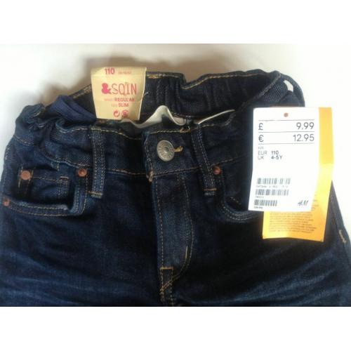 Brand new jeans - 4/5 yo Girl (110 cm)