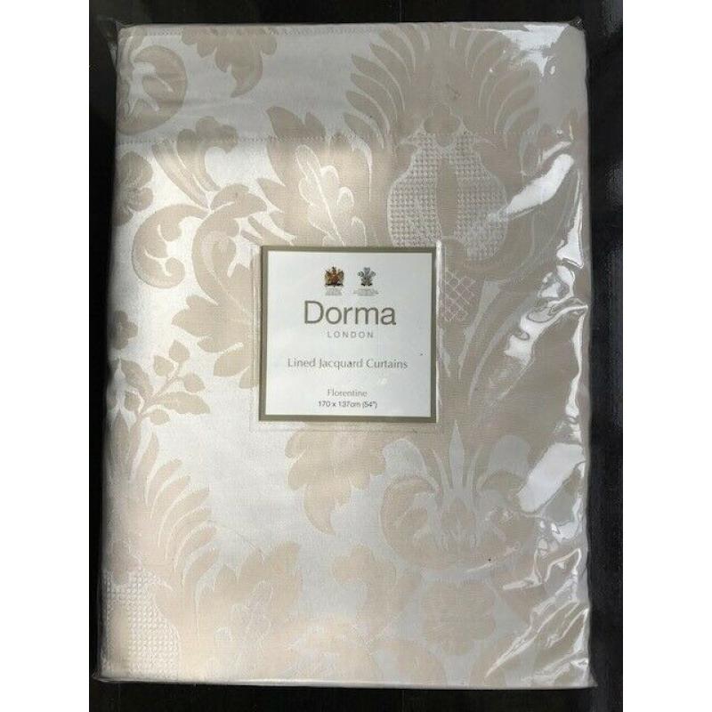 New - Dorma Florentine lined curtains (170 x 137cm). ?80 ONO