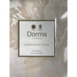 New - Dorma Florentine lined curtains (170 x 137cm). ?80 ONO