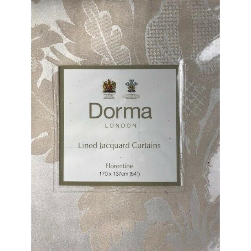 New - Dorma Florentine lined curtains (170 x 137cm). ?80 ONO