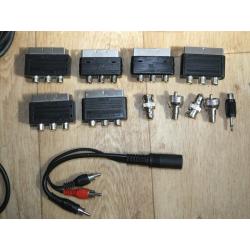 JOB LOT OF CABLES AND ADAPTORS (AS IN THE PHOTOS)