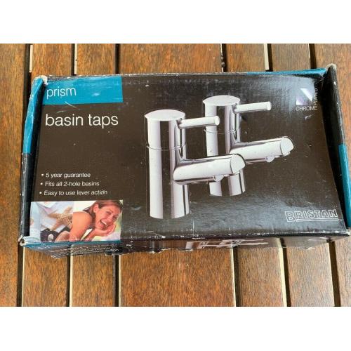 Brand new Prism Chrome Plated Basin Taps