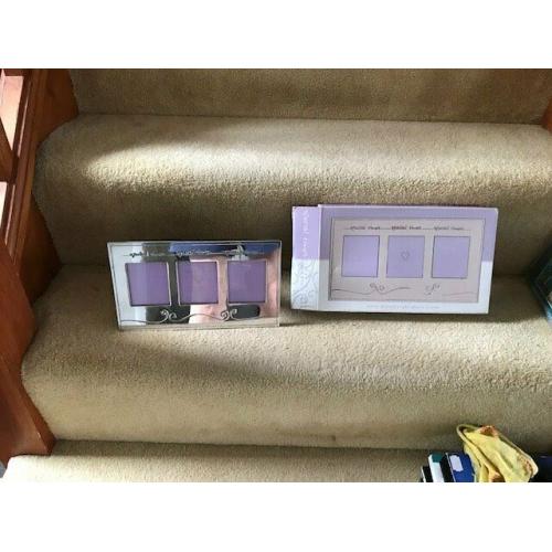 silver plated photo frame