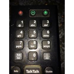 Talk talk remote
