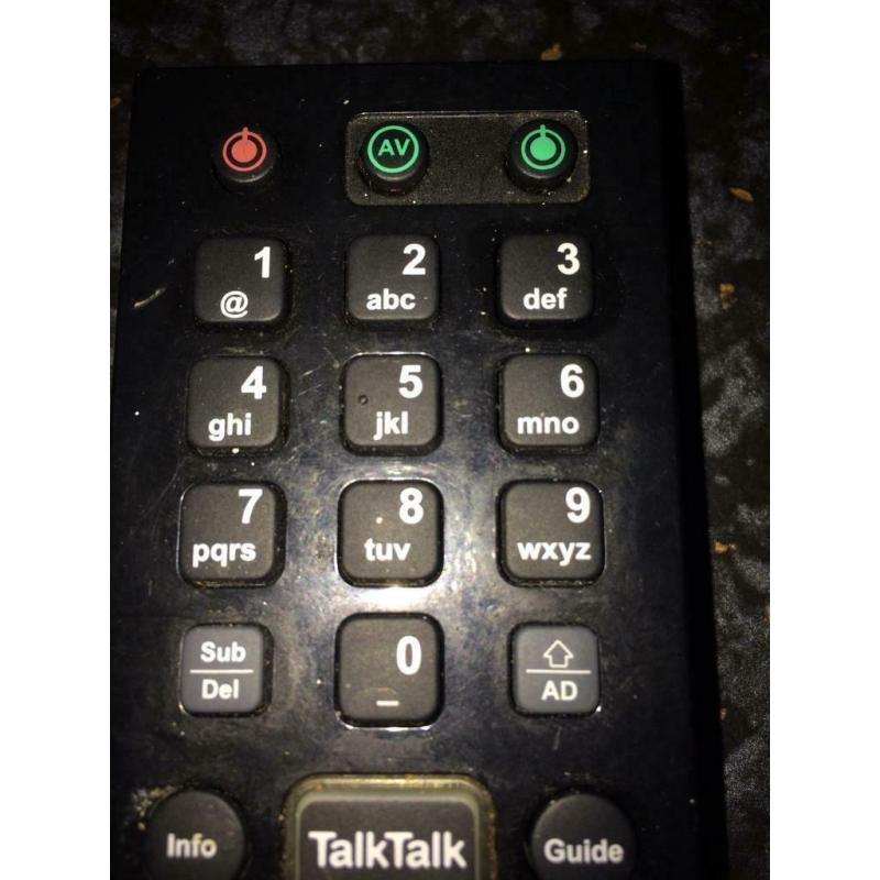 Talk talk remote