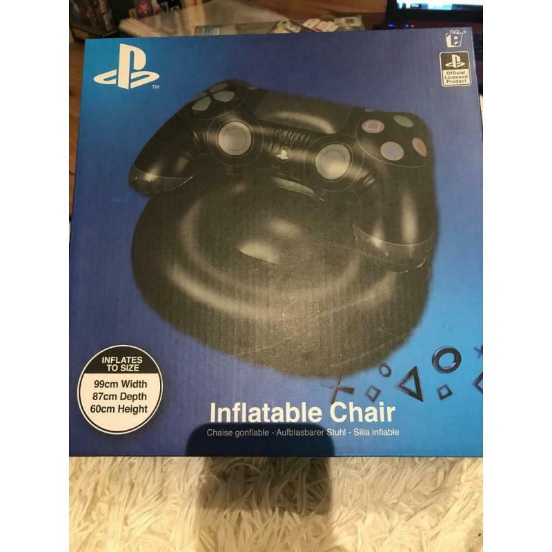 Offiacial PlayStation inflatable chair. Unused.