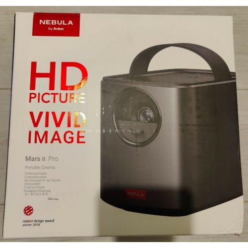 Anker NEBULA Mars II Pro Portable Projector Battery Dual Speakers Android BRAND NEW