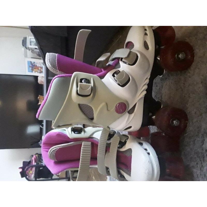 Roller skates girls size one 1