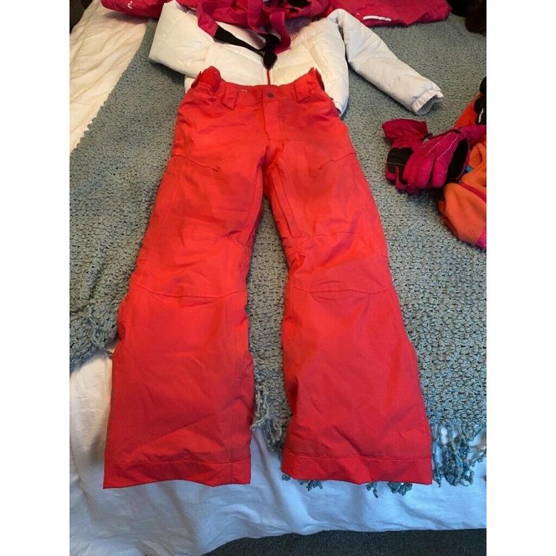 Girls Pink Ski Pants