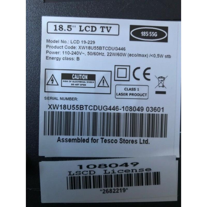 TV. (19"?} with integral DVD player