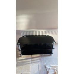 Glass tv stand