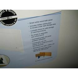 Croydex Unfold'N'Fit White Bath Panel.