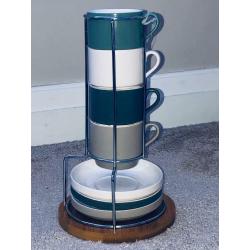 BN Marks and Spencer Set of 4 Espresso Cups and 3 Saucers
