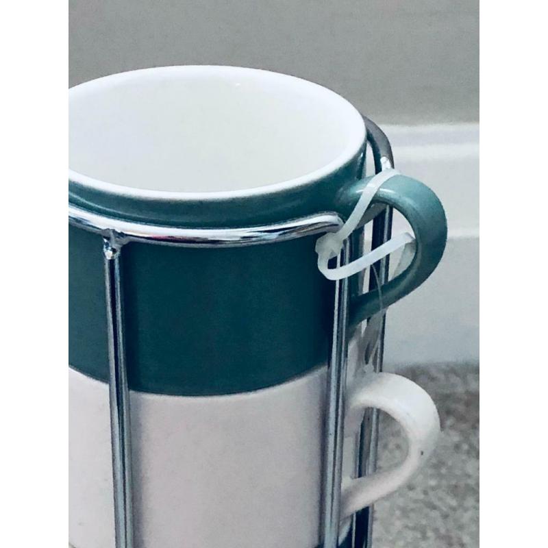 BN Marks and Spencer Set of 4 Espresso Cups and 3 Saucers