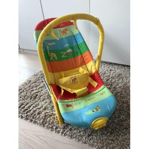 MOTHERCARE BABY BOUNCER WITH VIBRATIONS ~ UNISEX ~ ZOO THEME