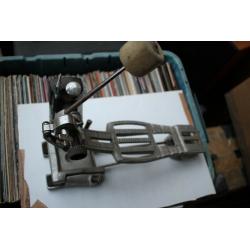 Premier 252 single bass drum pedal - Leicester - '80s - later version/vented 'board- Vintage