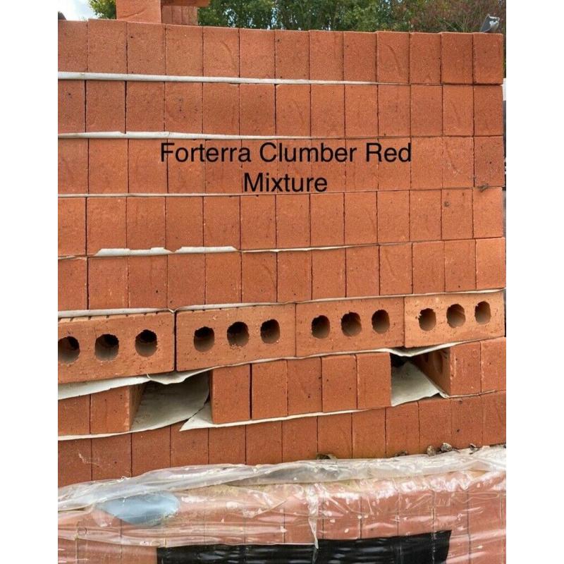 Forterra 65mm Clumber Red Mixture Bricks ( NEW ) ?180 Per Pack