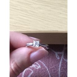 Platinum engagement ring