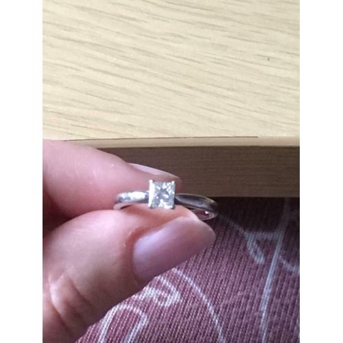 Platinum engagement ring