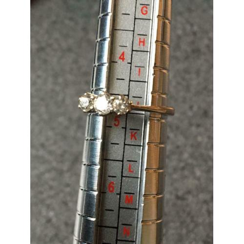 0.50ct diamond 18ct white gold trilogy ring