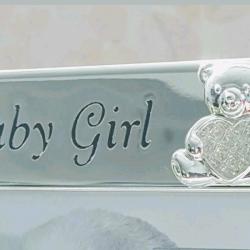 NEW BABY GIRL MESSAGE PHOTO FRAME 6&quot; x 4&quot; Baby Girl Photo Fram