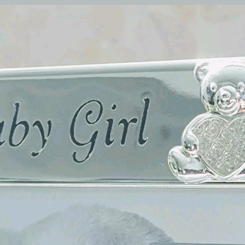 NEW BABY GIRL MESSAGE PHOTO FRAME 6" x 4" Baby Girl Photo Fram