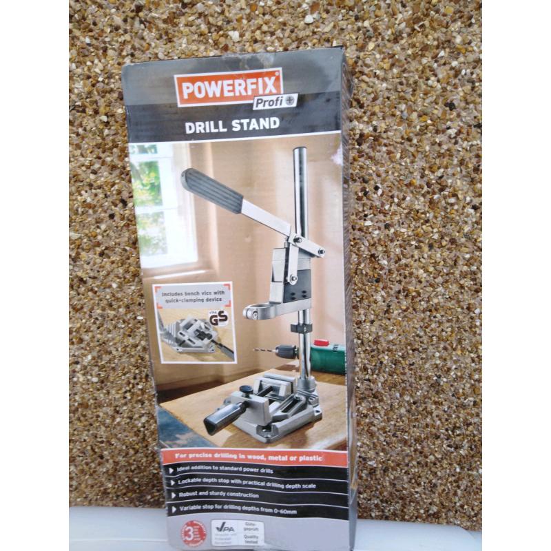 Drill stand included bench clamping device