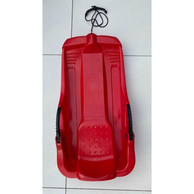 Red Snow Sledge with Brakes - Used - Exceptional Condition