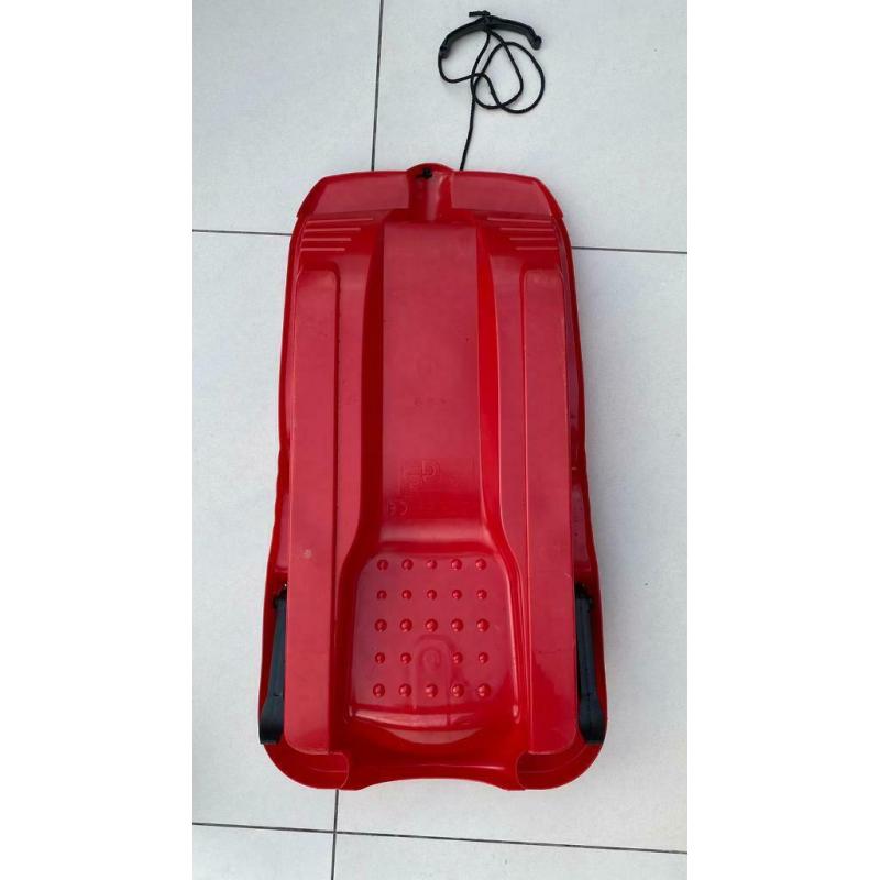 Red Snow Sledge with Brakes - Used - Exceptional Condition
