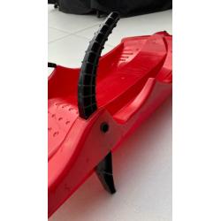Red Snow Sledge with Brakes - Used - Exceptional Condition