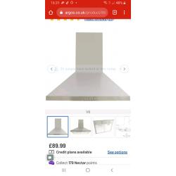 Bush BCH60SS 60cm Chimney Hood - Stainless Steel