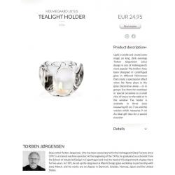 Holmgaard tealight holders (Set of 3)