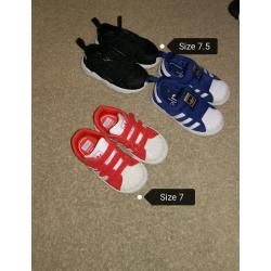 Boys trainers various sizes. (27 pairs)