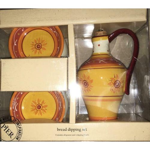 Mediterranean-style Bread Dipping Set - brand new, unused