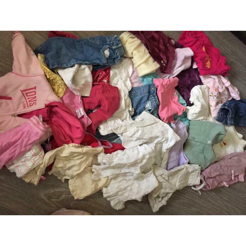 Bundle of 9 to 12 months girls clothes
