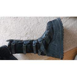 Gothic,punk,cyber boots size 8