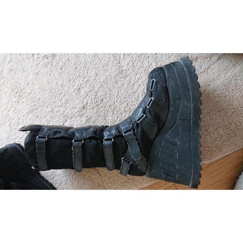 Gothic,punk,cyber boots size 8