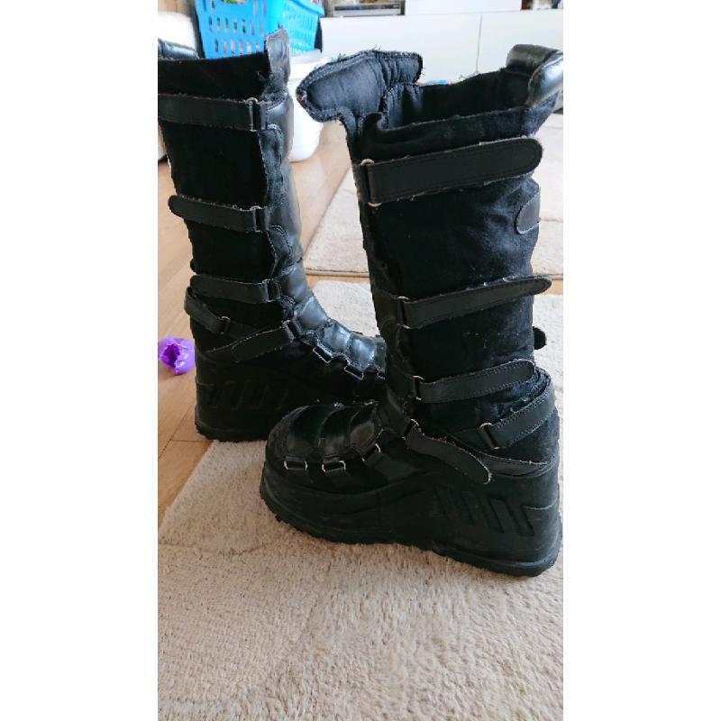 Gothic,punk,cyber boots size 8