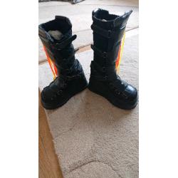 Gothic,punk,cyber boots size 8