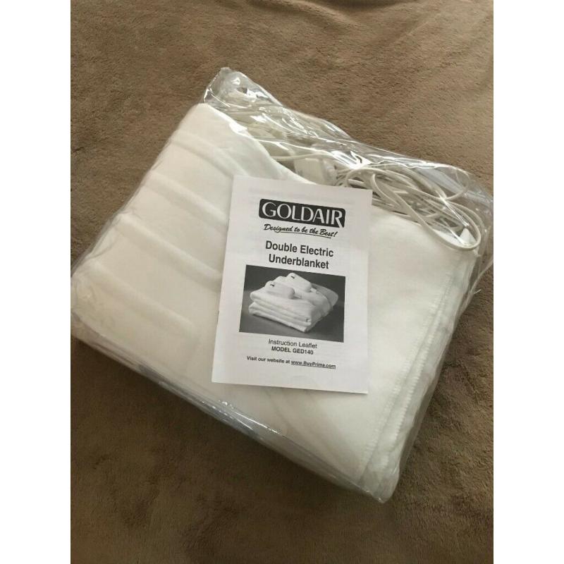 electric blanket (Goldair) Double/Queen size. Dual remote
